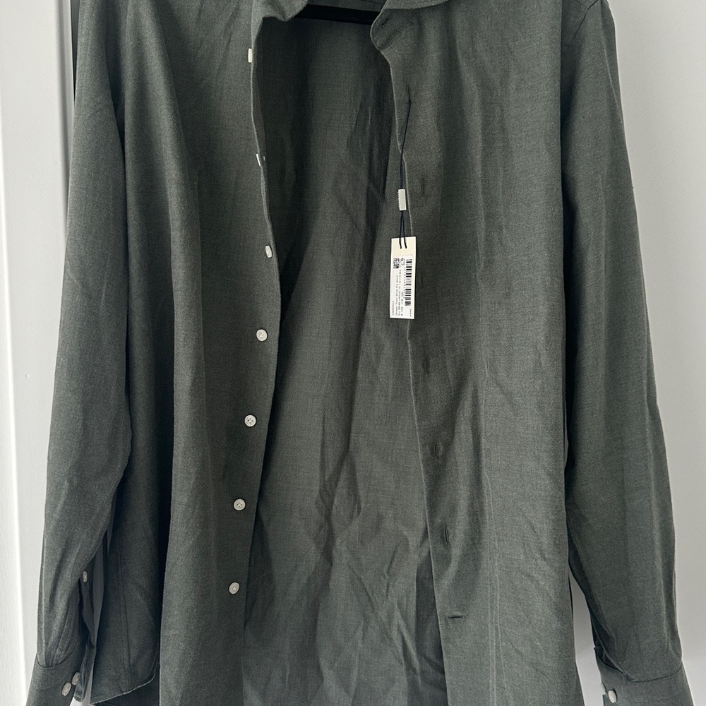 Suitsupply Green Lightweight Shirt Jacket